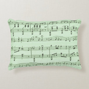 Cojín Decorativo Música de Hoja Verde