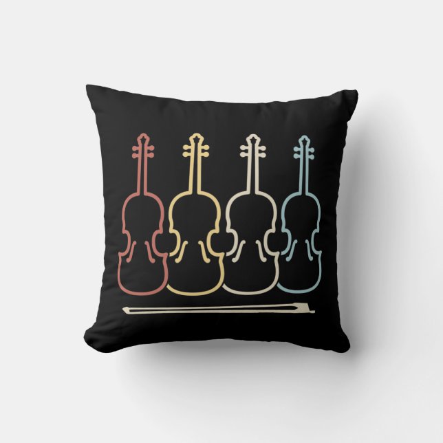 Cojín Decorativo Música de violín (Anverso)