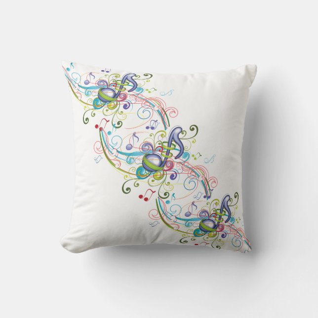 Cojín Decorativo Música en el aire (Anverso)