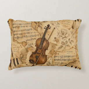 Cojín Decorativo Música Vintage