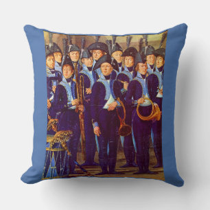 Cojín Decorativo músicos militares europeos alrededor de 1800