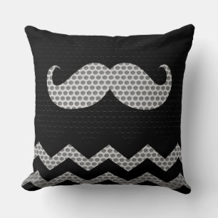 Cojín Decorativo Mustache Chevron Hole