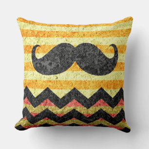 Cojín Decorativo Mustache Chevron Modern