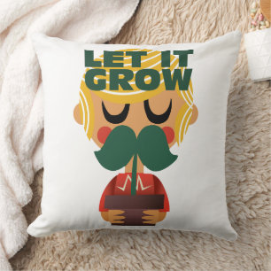 Cojín Decorativo Mustache Growth Adventure