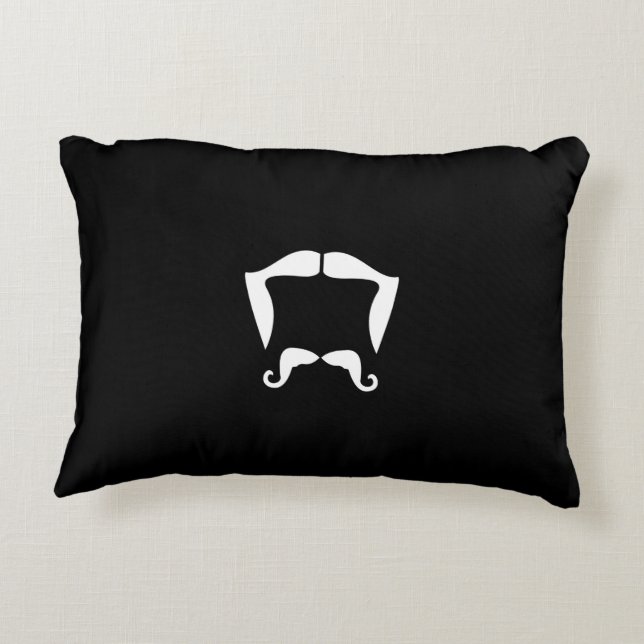 Cojín Decorativo Mustache Pillow (Reverso)