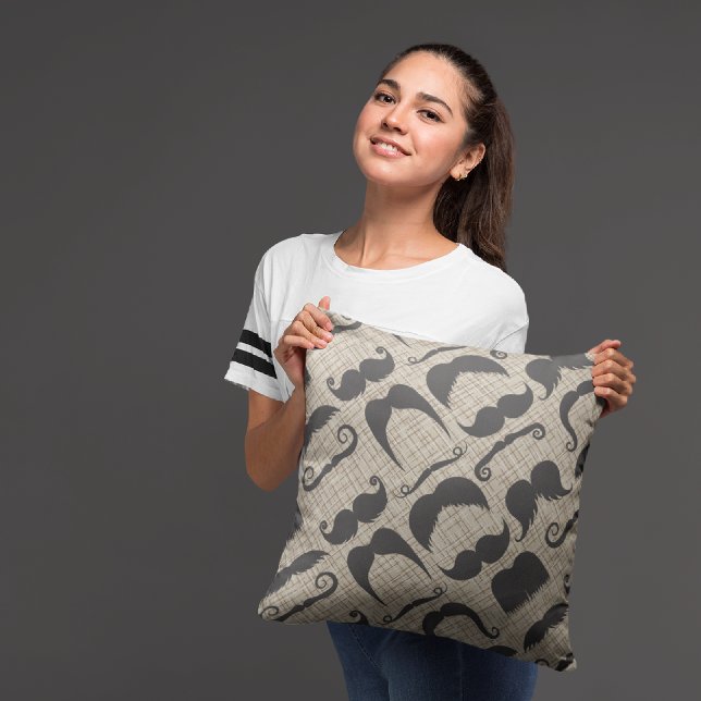 Cojín Decorativo Mustaches Decorative Throw Pillow (Subido por el creador)