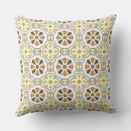 Cojín Decorativo Mustard Orange Alhambra Throw Pillow