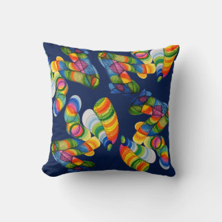 Cojín Decorativo Muster aus bunten Spiralen