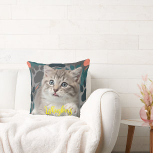 Cojín Decorativo Muy acogedor: foto personalizada de gato