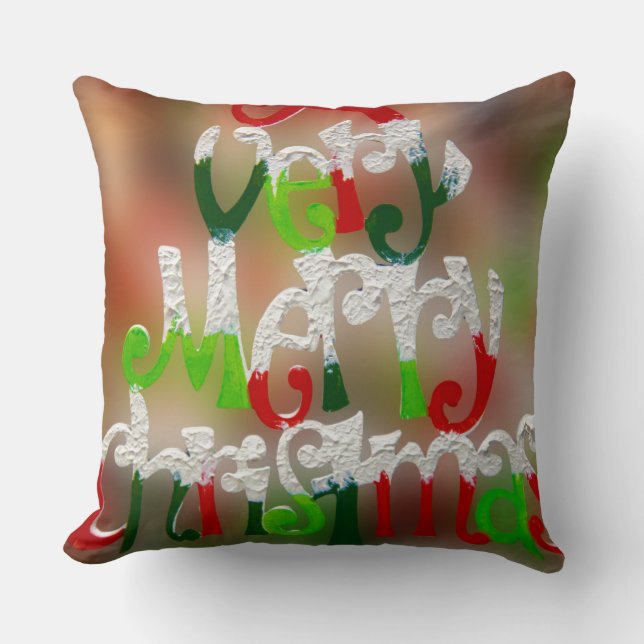 Cojín Decorativo muy alegres navidades (Anverso)