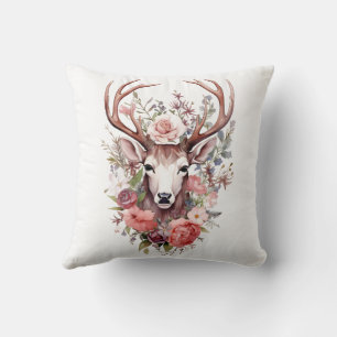 Cojín Decorativo 🦌 🎄 Muy Bonito Feliz Navidad Lechuga de reno