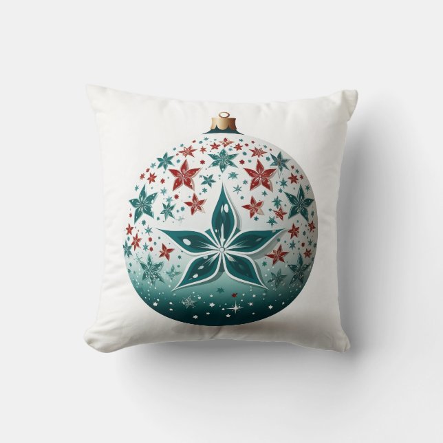 Cojín Decorativo muy bonito Feliz Navidad Pillow (Anverso)