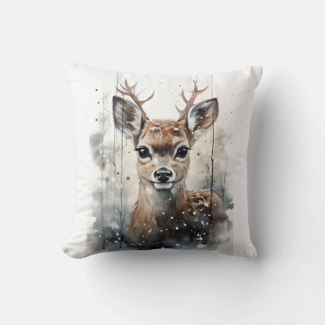 Cojín Decorativo muy bonito Feliz Navidad Pillow (Anverso)