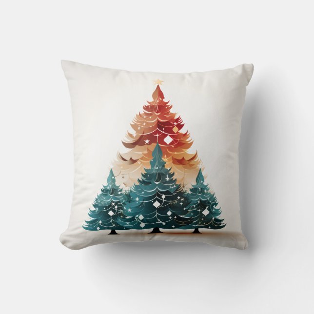 Cojín Decorativo muy bonito Feliz Navidad Pillow (Anverso)