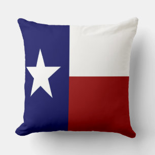 Cojín Decorativo Muy Cool Bandera Patriótica de Texas