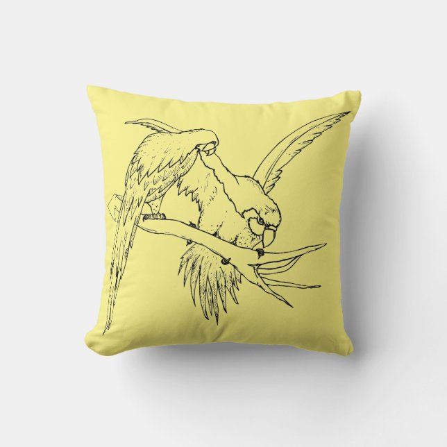 Cojín decorativo Muy Guay Parrots (Anverso)