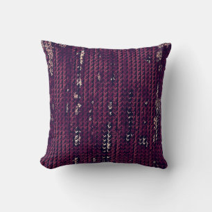 Cojín Decorativo MVB Country Faux Burlap Pattern-Purple