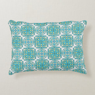 Cojín Decorativo MVB Verde azulado Blue & Yellow Faux Lace