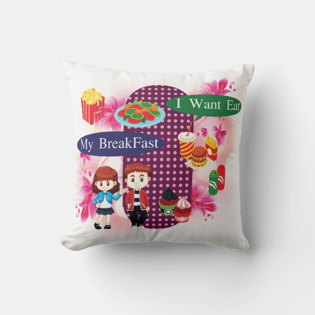 Cojín Decorativo My Breakfast Pillow (Anverso)