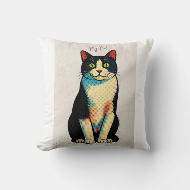 Cojín Decorativo My cat Tshort (Anverso)
