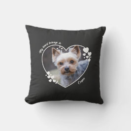 Cojín Decorativo My heart belongs to customized dog T-Shirt