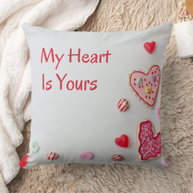 Cojín Decorativo My Heart Is Yours  cute Valentine design (Manta)