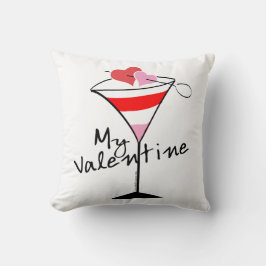 Cojín Decorativo My Valentine Heart Martini Design