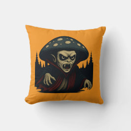Cojín Decorativo MycoVamp- Hongos Diente Sangrante "naranja"