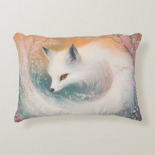 Cojín Decorativo Mystic Bloom Spring Fox Watercolor