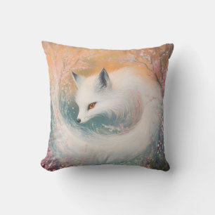 Cojín Decorativo Mystic Bloom Spring Fox Watercolor