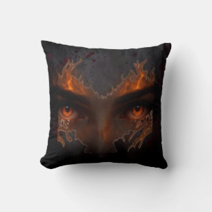 Cojín Decorativo Mystic Burning Eye Dark Fantasy Aesthetic Throw Pi