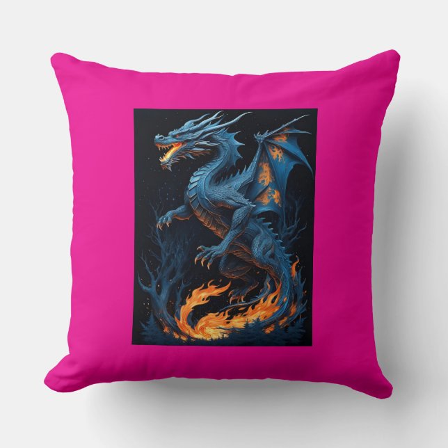 Cojín decorativo Mystic Dragon (Anverso)
