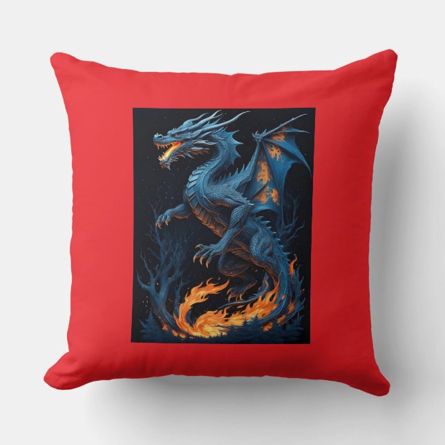 Cojín decorativo Mystic Dragon (Anverso)