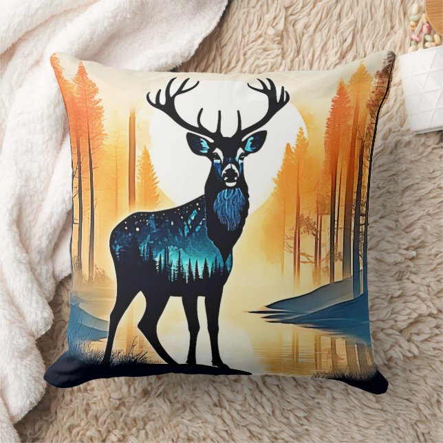 Cojín Decorativo Mystical Forest Deer (Manta)