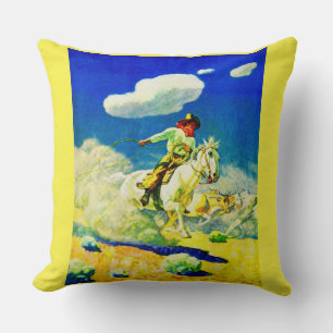 Cojín Decorativo N. C. Wyeth cowboy