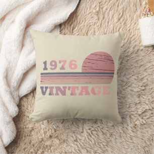 Cojín Decorativo Nacida en 1976 regalo de cumpleaños vintage modern