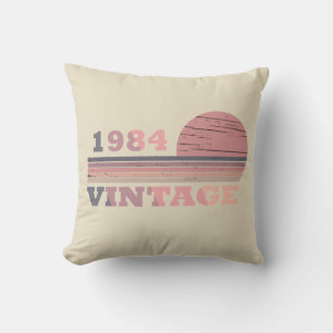 Cojín Decorativo Nacida en 1984 regalo de cumpleaños elegante moder