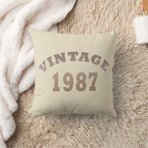 Cojín Decorativo Nacida en 1987 regalo de cumpleaños vintage modern