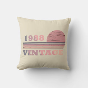 Cojín Decorativo Nacida en 1988 regalo de cumpleaños vintage modern