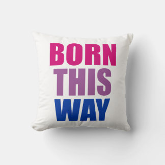 Cojín Decorativo Nacido Así Bisexual Orgullo Bi LGBTQ