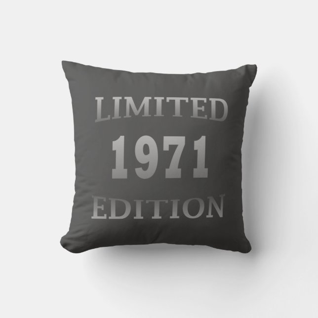 Cojín Decorativo Nacido en 1971, 53 años (Anverso)