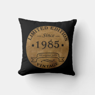 Cojín Decorativo Nacido en 1985 regalo de cumpleaños antiguo vintag