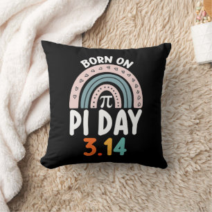 Cojín Decorativo Nacido En Día Pi Cumpleaños Matemáticas Gracioso