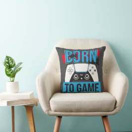 COJÍN DECORATIVO NACIDO PARA JUEGO CON MI CONSOLA