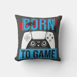 COJÍN DECORATIVO NACIDO PARA JUEGO CON MI CONSOLA