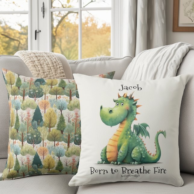 Cojín Decorativo Nacido para respirar el fuego (Subido por el creador)