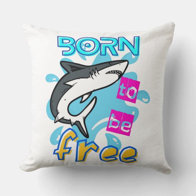 COJÍN DECORATIVO NACIDO PARA SER LIBRE (Anverso)