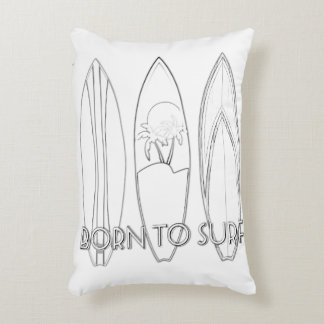 Cojín Decorativo Nacido Para Surf Adulto Colorante Pillow