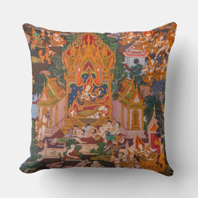 Cojín Decorativo Nacimiento de Buda (Anverso)