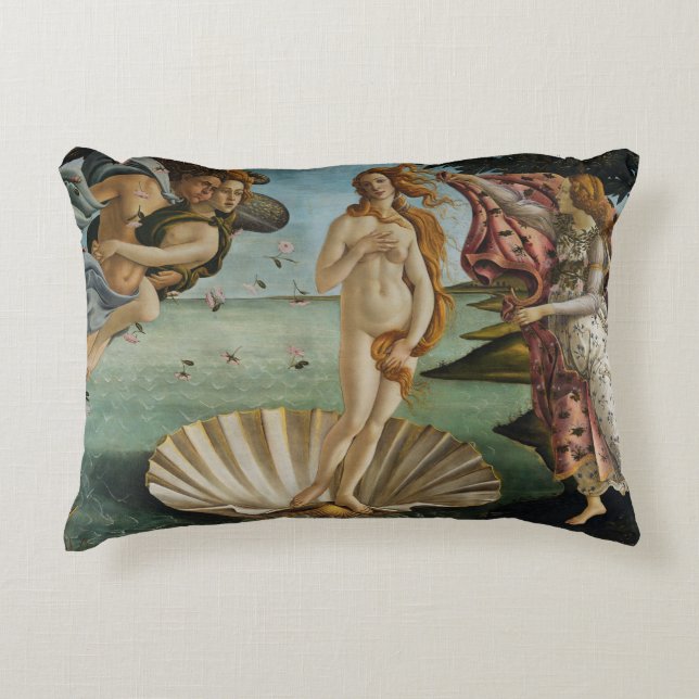 Cojín Decorativo Nacimiento de Venus de Sandro Botticelli (Anverso)